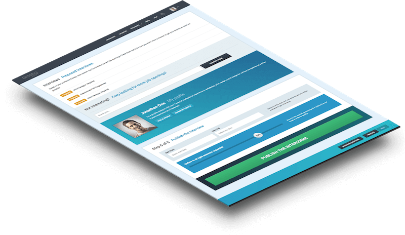 Job Seeker Platform Mockup